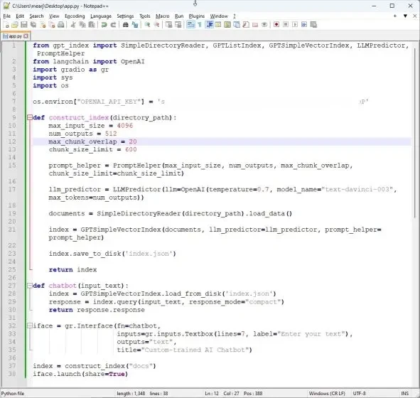 save the code